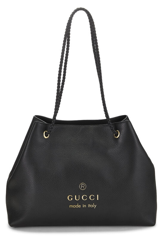Black Leather Gifford Tote, , large image number 0