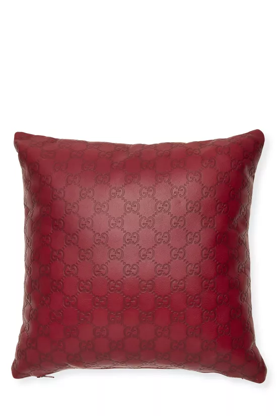 Red Guccissima Pillow, , large image number 1