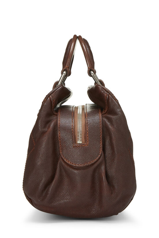 Brown Wild Stitch Leather Handbag, , large image number 2