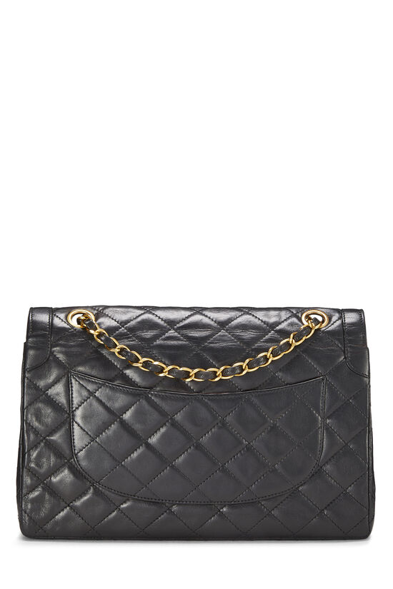 Black Quilted Lambskin Paris Limited Double Flap Medium, , large image number 3