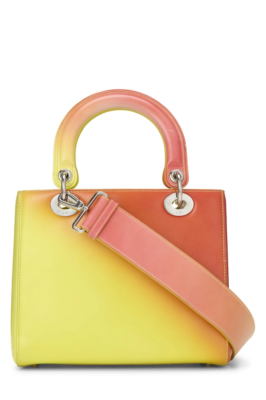 Yellow & Red Ombr&eacute; Calfskin Lady Dior Medium, , large image number 3