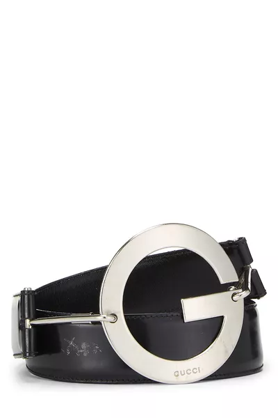 Black Leather Belt 75