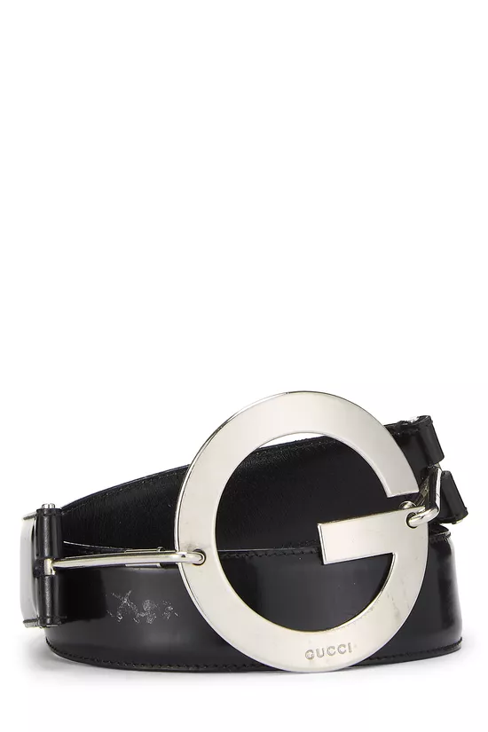 Black Leather Belt 75, , large image number 0