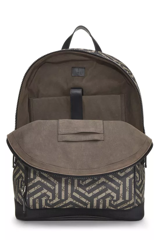 Black GG Supreme Caleido Backpack, , large image number 5