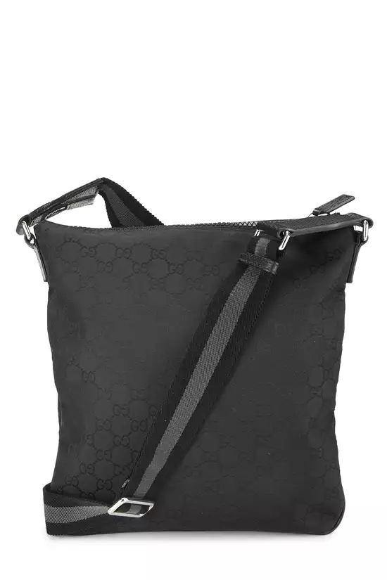 Black GG Nylon Messenger, , large image number 3