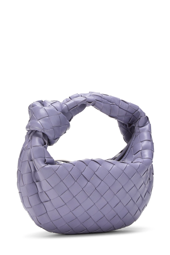 Purple Intrecciato Leather Jodie Mini, , large image number 1