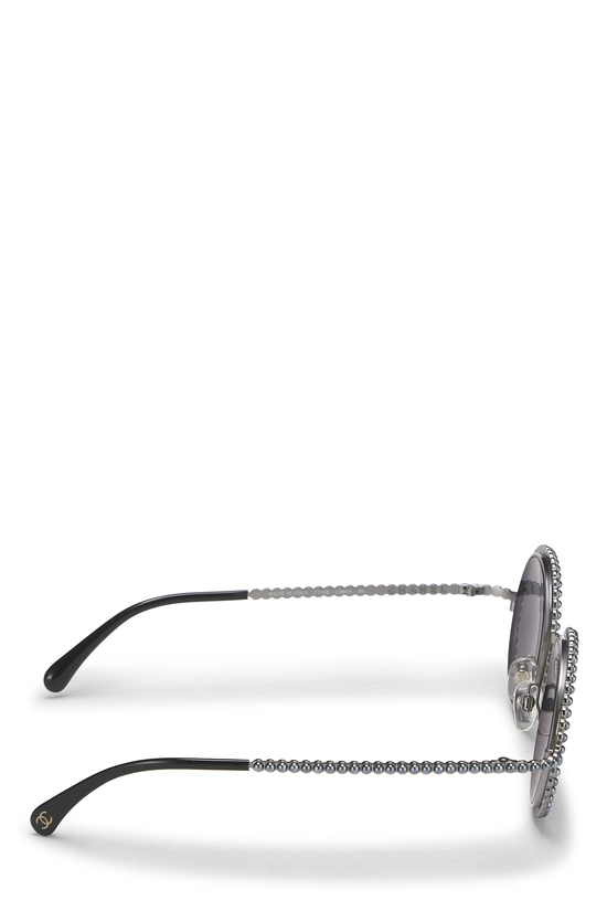 Silver Metal Round Sunglasses 71138, , large image number 3