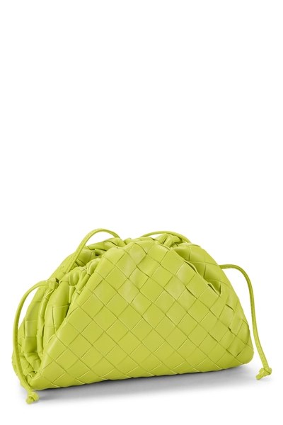 Green Intrecciato Leather "The Pouch" Mini, , large