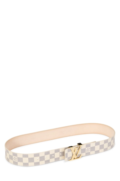 Damier Azur Canvas Initiales Belt 85, , large