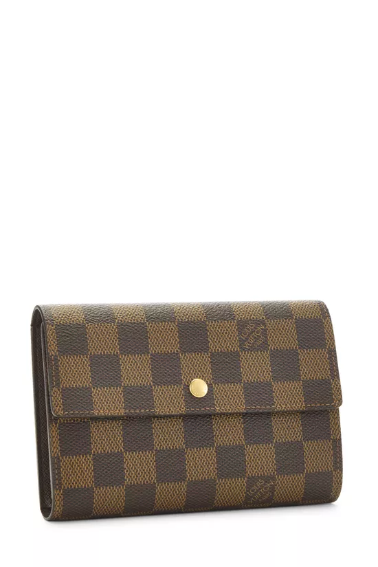 Damier Ebene Porte Tresor Wallet, , large image number 1