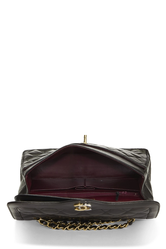 Black Quilted Lambskin Paris Limited Double Flap Medium, , large image number 5