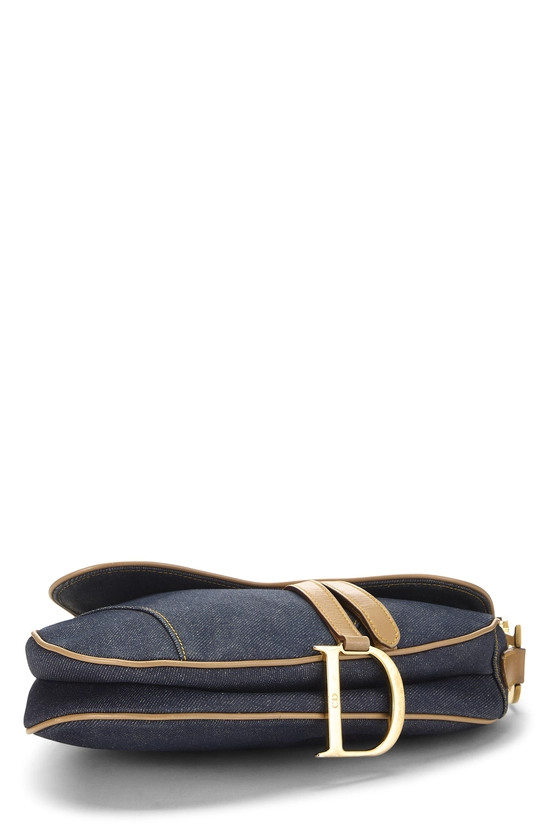 Navy Denim Saddle Bag, , large image number 4