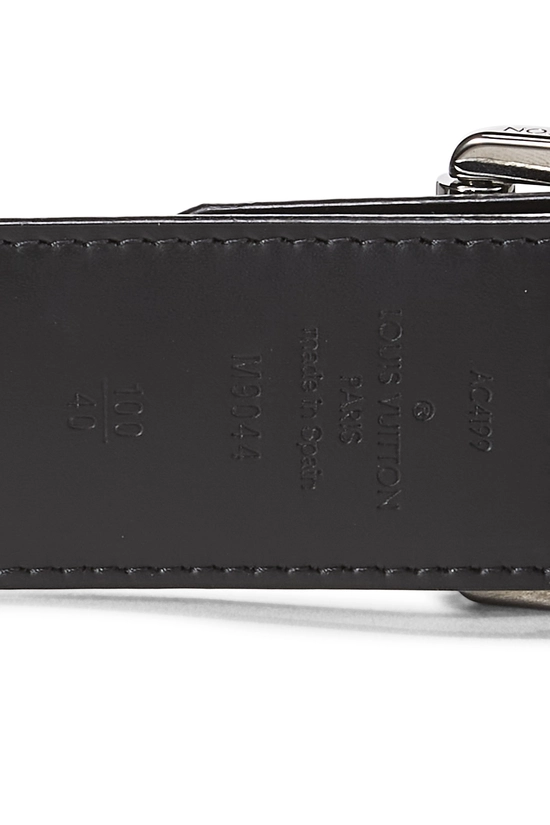 Pre-Owned Black Monogram Eclipse Ceinture 100 QJA8O1HXKB000