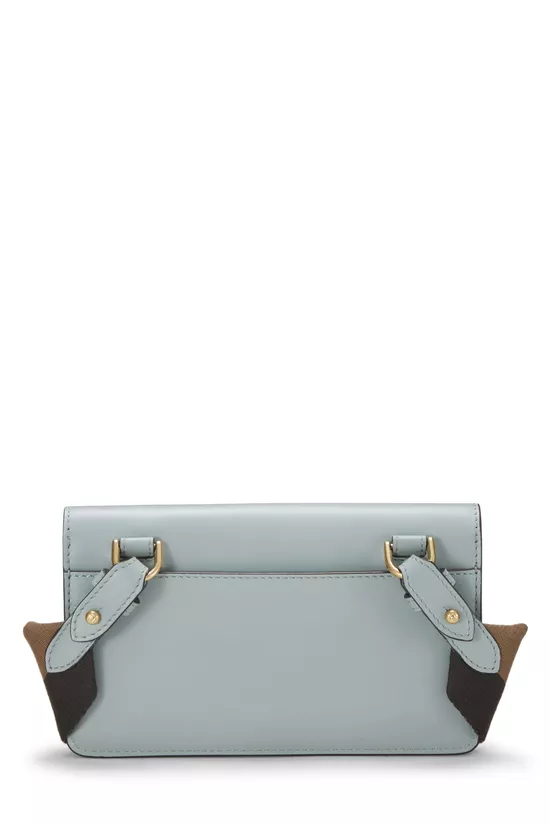 Green Leather Flat Baguette Bag Mini, , large image number 4