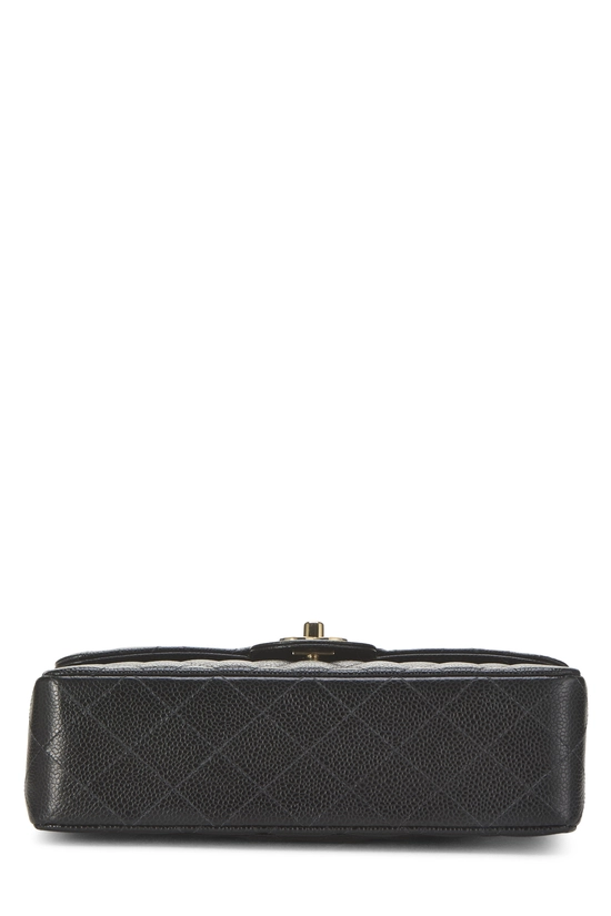 Black Quilted Caviar Classic Double Flap Small, , large image number 4