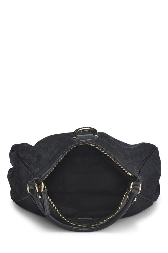 Black Original GG Canvas D-Ring Abbey Shoulder Bag, , large image number 5