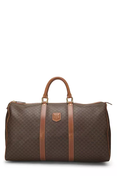 Brown Coated Canvas Macadam Boston