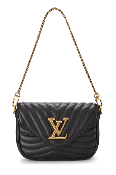Louis Vuitton Black Calfskin Patches New Wave Shoulder Bag