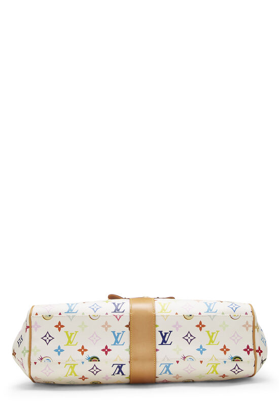 Takashi Murakami x Louis Vuitton White Monogram Multicolore Eye Love You  Handbag