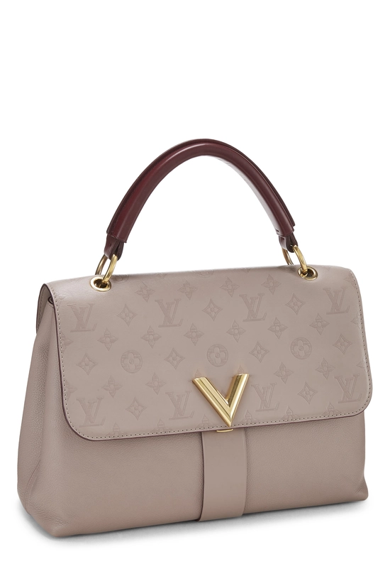 Beige Calfskin Leather Very Top Handle Bag, , large image number 1