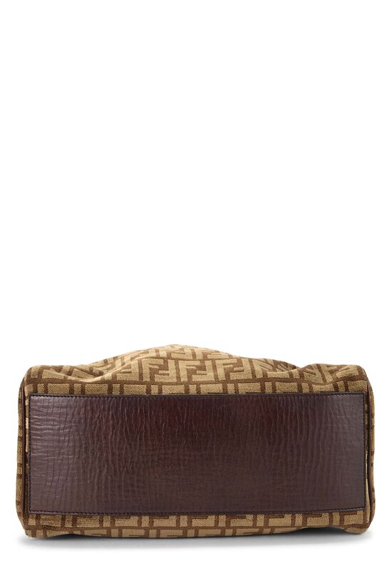 Brown Zucca Velour Bag Du Jour Small, , large image number 4