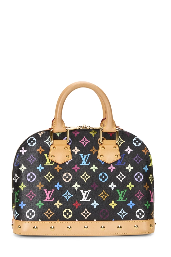 Takashi Murakami x Louis Vuitton Black Monogram Multicolore Alma PM NM, , large image number 3