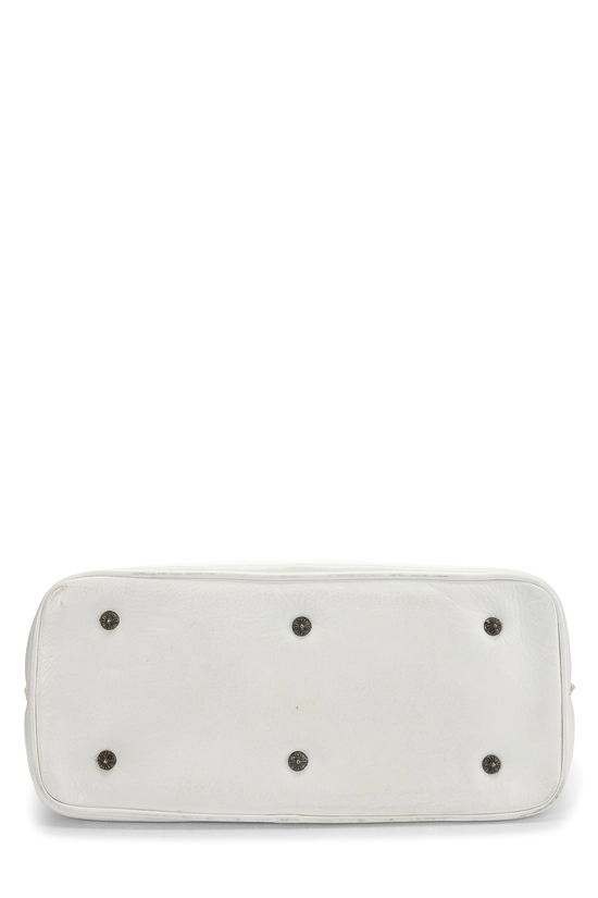 White Leather Cemetery Cross Bowling Bag, , large image number 4
