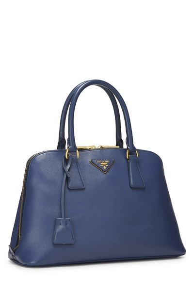 Navy Saffiano Promenade Medium, , large