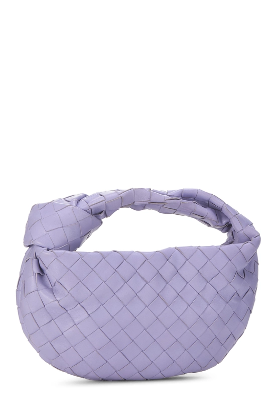 Purple Intrecciato Leather Jodie Mini, , large image number 1