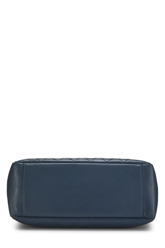 Blue Quilted Caviar Grand Shopping Tote (GST), , large image number 4