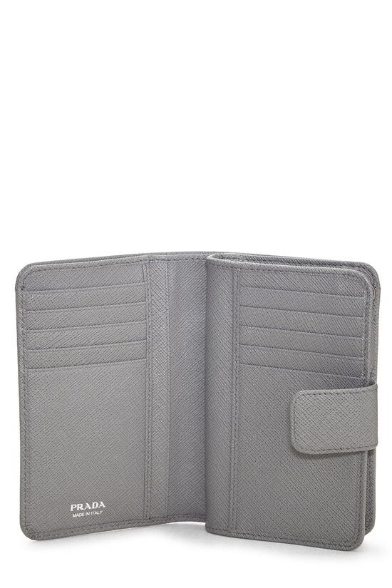 Grey Saffiano Compact Wallet, , large image number 3