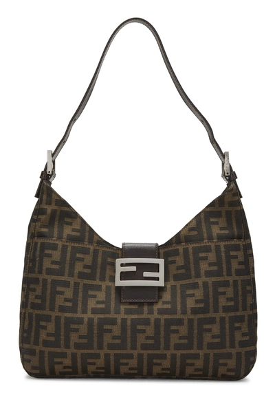 Brown Zucca Canvas Shoulder Bag