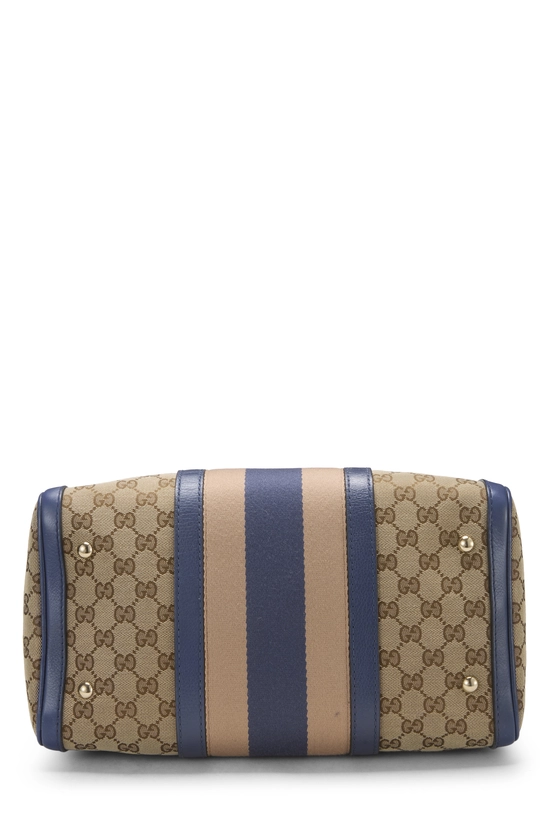 Blue Original GG Canvas Web Boston Handbag Small, , large image number 4
