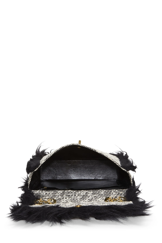 White Tweed Flap Bag Maxi, , large image number 5