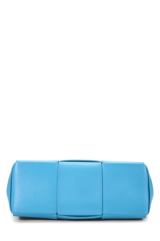 Blue Calfskin Maxi Intrecciato Arco Tote Small, , large image number 4