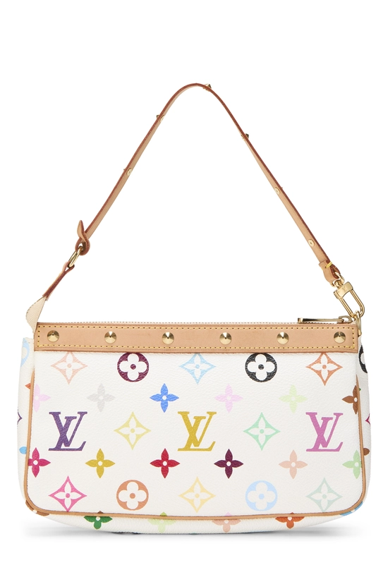 Takashi Murakami x Louis Vuitton White Monogram Multicolore Pochette Accessoires, , large image number 3