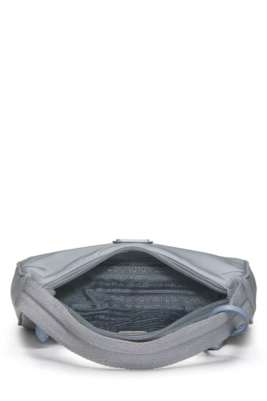 Blue Tessuto Nylon Re-Edition 2000 Hobo Mini, , large image number 5