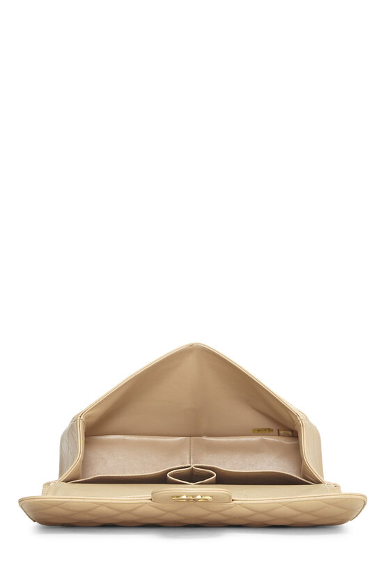 Beige Quilted Caviar New Classic Double Flap Jumbo, , large image number 5