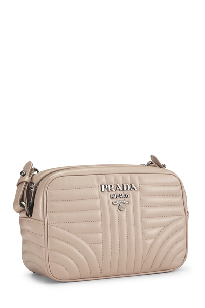 Pink Calfskin Diagramme Camera Bag Medium, , large