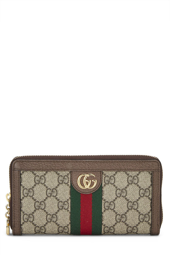 Original GG Supreme Canvas Ophidia Zip Wallet, , large image number 0