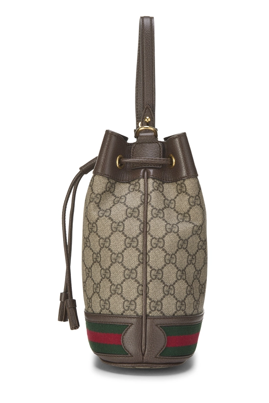 Brown GG Supreme Canvas Ophidia Bucket Bag Small, , large image number 2
