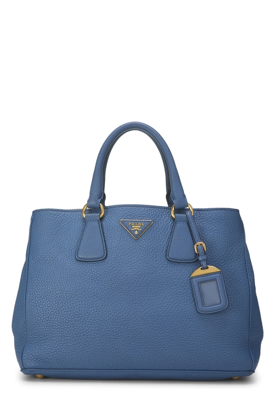 Blue Vitello Daino Convertible Tote Medium, , large image number 0