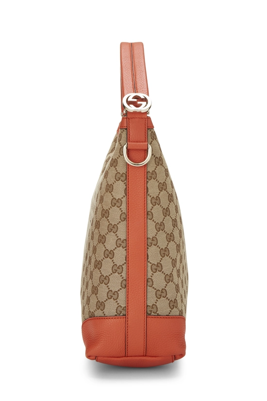 Orange Original GG Canvas Miss GG Hobo Large, , large image number 2