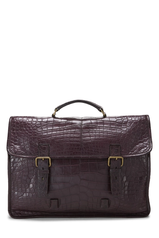 Purple Alligator Briefcase, , large image number 0