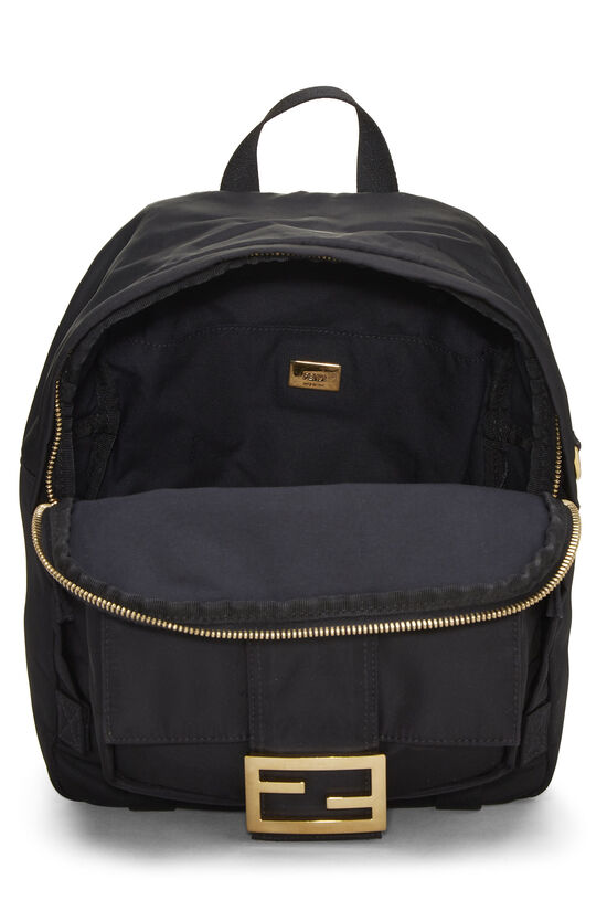 Black Nylon Backpack, , large image number 5