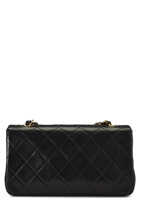 Black Quilted Lambskin Full Flap Mini, , large image number 3