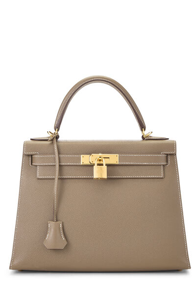 Etoupe Epsom Kelly Sellier 28