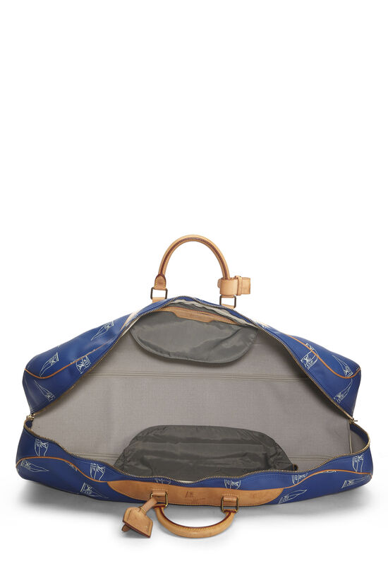 Louis Vuitton Blue Coated Canvas LV Cup Sac Plein Air Bag Long 