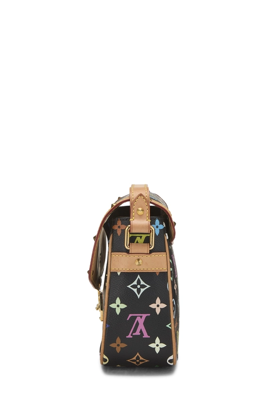 Takashi Murakami x Louis Vuitton Black Monogram Multicolore Sologne, , large image number 2