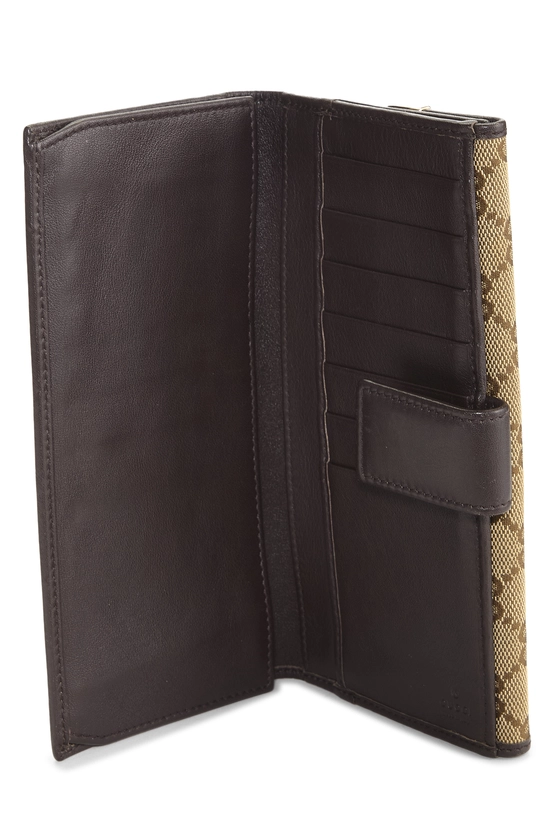 Brown Original GG Canvas Continental Wallet, , large image number 3